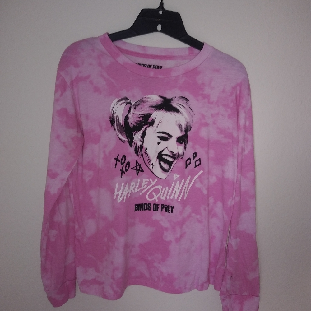 Tye Dye Long Sleeve BoP Harley Quinn Top